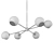 Milk Glass 6-Light Chandelier 3D model small image 1