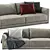 Poliform Bristol Modern Sofa 3D model small image 3