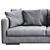 Elegant Flexform Magnum Sofa 3D model small image 2