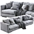 Elegant Flexform Magnum Sofa 3D model small image 4