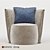 Kertel Armchair: Modern Comfort & Style 3D model small image 1