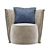 Kertel Armchair: Modern Comfort & Style 3D model small image 6