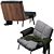 Contemporary Daiki Armchair: Minotti Design 3D model small image 3