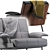 Contemporary Daiki Armchair: Minotti Design 3D model small image 5