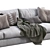 Sleek Flexform Magnum Leather Sofa 3D model small image 4