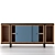 Sleek Wood Console Table, 150cm x 50cm 3D model small image 2