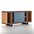 Sleek Wood Console Table, 150cm x 50cm 3D model small image 5