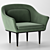 Elegant Armchair: High-Quality Comfort 3D model small image 1