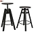 IKEA DALFRED Bar Stool: Sleek and Adjustable 3D model small image 1