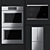 Bosch Kitchen Trio: HBLP651RUC, B36CT80SNS, NIT8069SUC 3D model small image 1