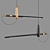 Industrial Rack Chandelier with Barker Inserts 3D model small image 1