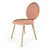 Elegant Morganite Dining Chair 3D model small image 2