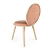 Elegant Morganite Dining Chair 3D model small image 3