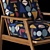 Vintage Batik: Elegant Retro Armchair 3D model small image 3