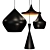 Tom Dixon Black & Copper Pendant 3D model small image 1