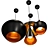 Tom Dixon Black & Copper Pendant 3D model small image 3