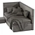 Elegant Boiserie Bed Set 3D model small image 5