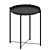 Gladom: Stylish Metal Side Table 3D model small image 1