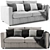 Ikea Finnala 2-Seat Modular Sofa 3D model small image 1