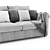 Ikea Finnala 2-Seat Modular Sofa 3D model small image 4