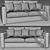 Ikea Finnala 2-Seat Modular Sofa 3D model small image 5