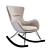 Oslo Rocking Chair: Stylish, Comfortable and Durable 3D model small image 1