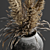 Vintage Vase with Dry Plants 3D model small image 2