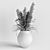 Vintage Vase with Dry Plants 3D model small image 9