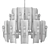 Elegant Glass Chandelier 3D model small image 2