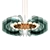 Elegant Colored Glass Chandelier 3D model small image 1