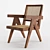 Vintage Pierre Jeanneret Armchair 3D model small image 1