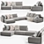 Novamobili Mac Sofa: Stylish Comfort for your Living Space 3D model small image 1