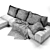 Novamobili Mac Sofa: Stylish Comfort for your Living Space 3D model small image 5