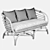 Luxury Comfort: Farah Sofa 3D model small image 2