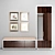 Custom-made Hallway Set: Wardrobe with Shoe Cabinet + Mirror 3D model small image 2