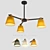 Natura A 3-Lamp Designer Chandelier 3D model small image 1