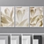 Modern Abstract Triptych Photo Frames 3D model small image 1