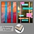 Contemporary Wall Art Set 3D model small image 1