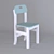 Kids' MDF Wooden Chair - Age 2-7 3D model small image 2