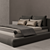 Modern Queen Size Bed 3D model small image 1