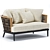 Contemporary Slettvoll Marty 2-Seater Sofa 3D model small image 1