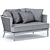 Contemporary Slettvoll Marty 2-Seater Sofa 3D model small image 4