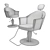 Maletti Musette: Stylish Swivel Chair 3D model small image 4