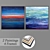 Modern Art Wall Paintings Set 3D model small image 1