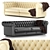 Luxurious Fendi Sofa: Albione 3D model small image 1