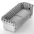 Luxurious Fendi Sofa: Albione 3D model small image 5