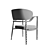 MASON Upholstered Dining Chair 3D model small image 5