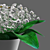 Graceful Lily Bouquet in Vase 3D model small image 2