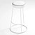 Luxurious Atlantis Velvet Bar Stool 3D model small image 5