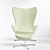 Elegant Egg Chair by Arne Jacobsen 3D model small image 2